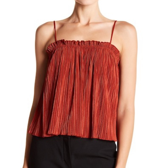 Madewell Tops - Madewell Nicole Pleated Ruffle Tank